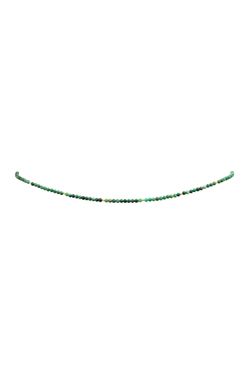 Naiia Women's Green Sage Gold & Jade Multiwear Belly Chain And Necklace In Green