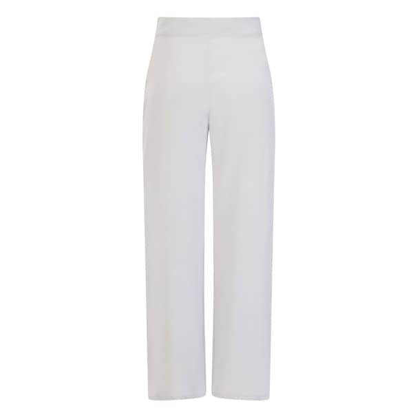 Sophie Cameron Davies Silver Wide Legged Silk Trouser In Silk