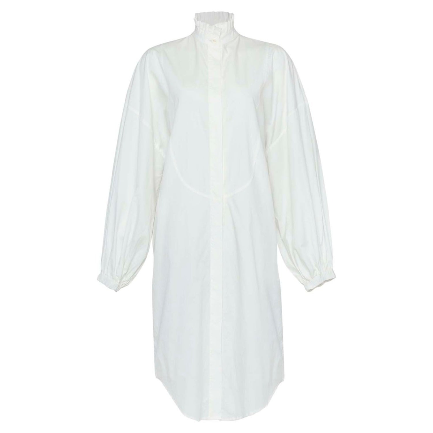 State Of Georgia Women's The Tuxedo Long Shirt Off White In White