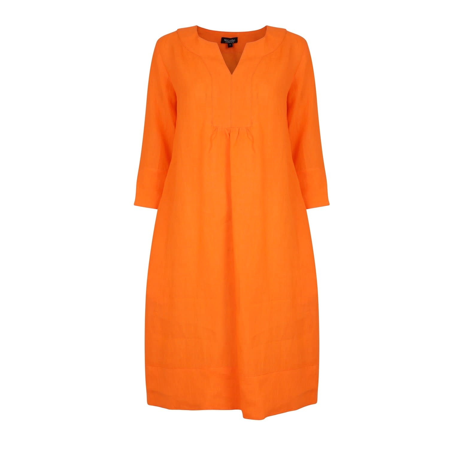 orange tunic dress
