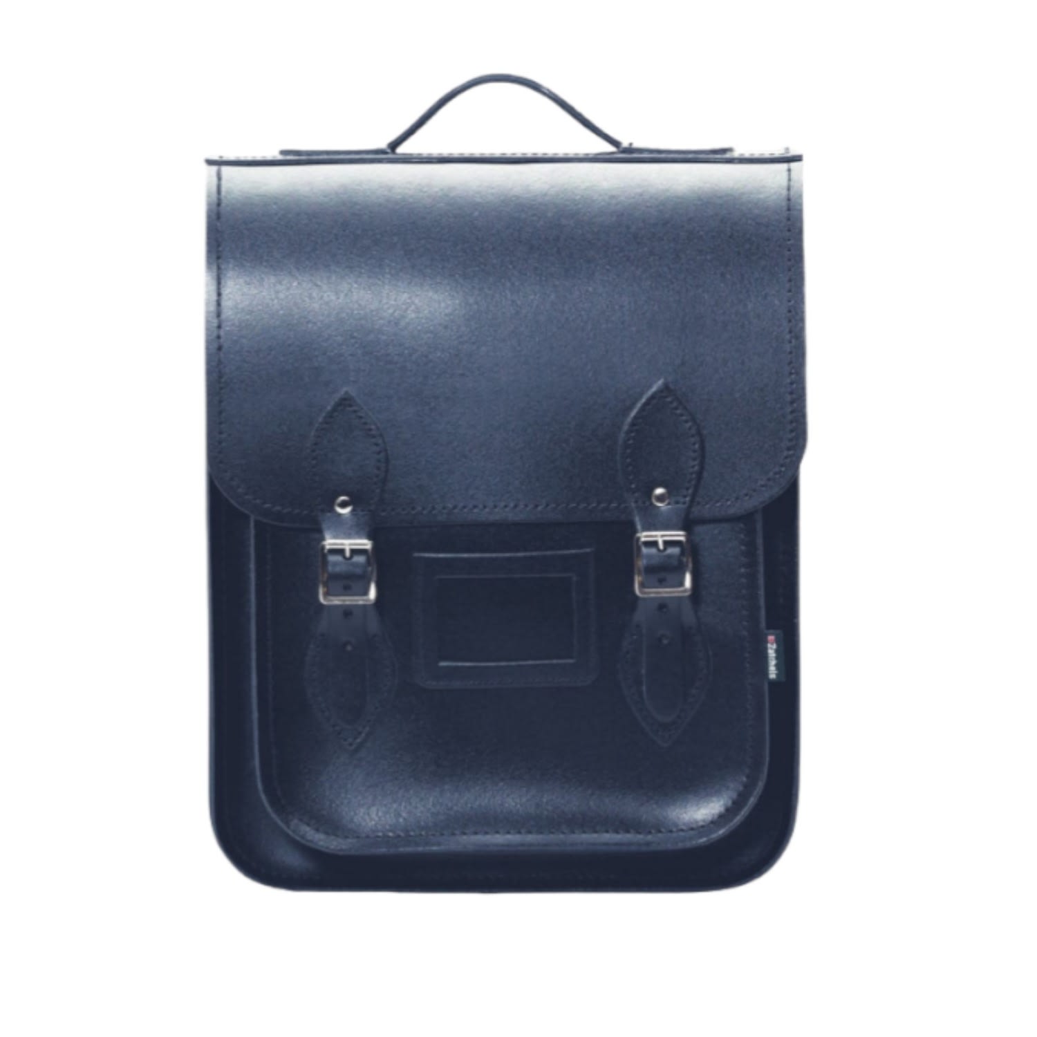 Zatchels Women's Handmade Leather City Backpack Plus - Navy Blue In Blue