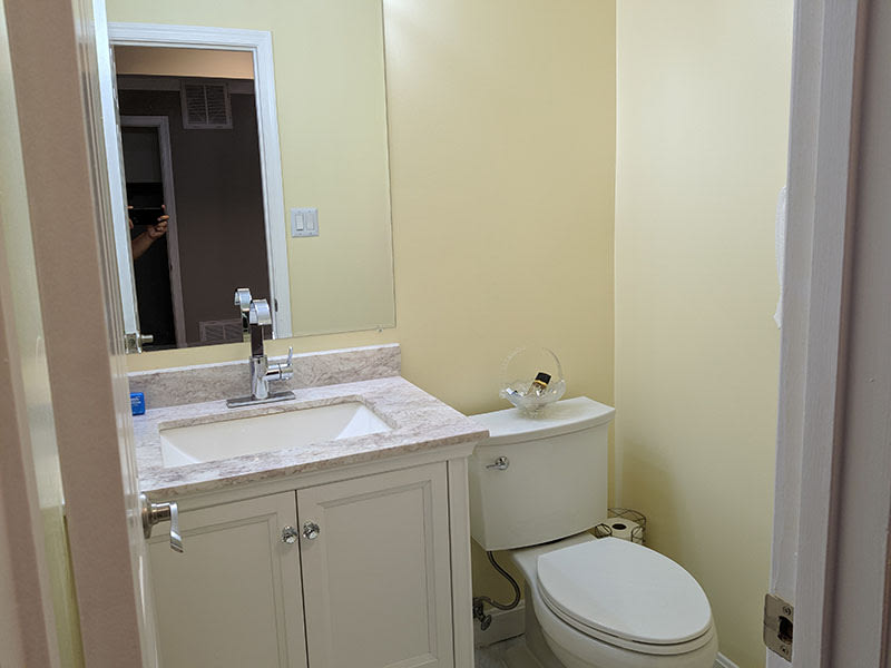Half Bathroom Refresh after