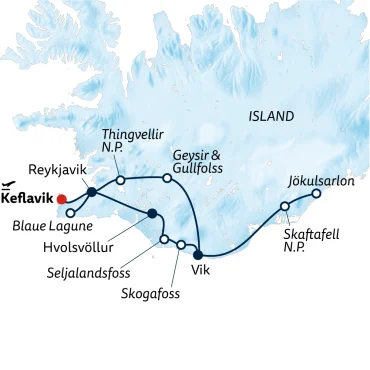 Reiseverlauf Busreise Aurora Borealis