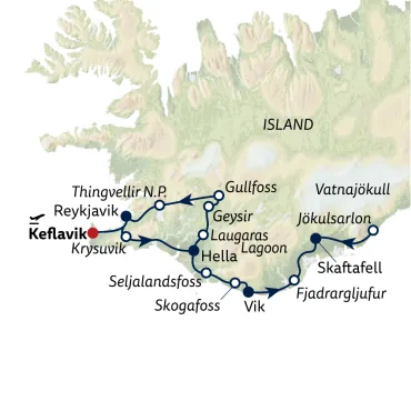 Reiseverlauf Autoreise Abenteuer Südküste