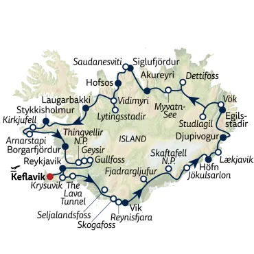 Reiseverlauf Busreise Magisches Island