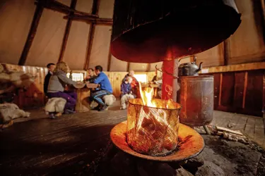 Abendessen Sami Tent