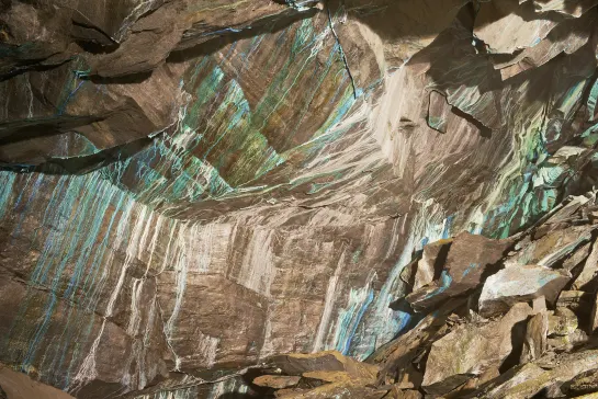 Innerhalb der Kupfermine Olavsgrube