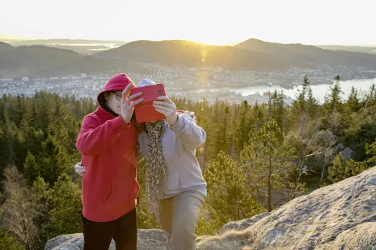 Auf dem Hausberg Fløyen