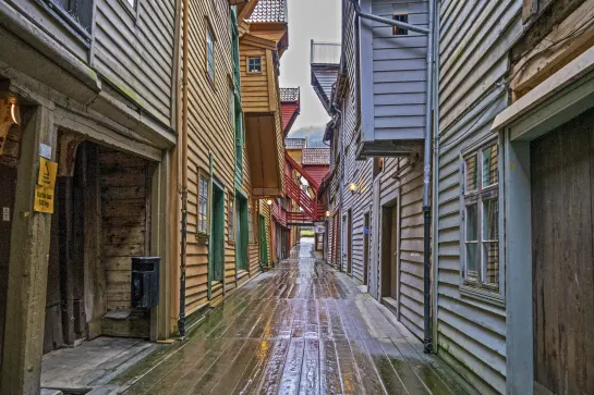 Kaufmannsviertel Bryggen - UNESCO Weltkulturerbe