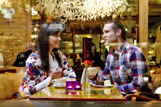 Genießen Sie einen Kaffee in Reykjavik