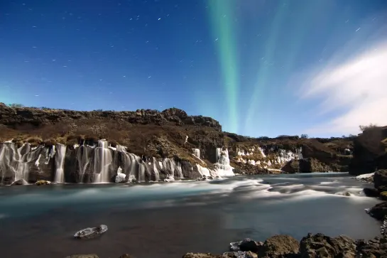Wasserfall Hraunfossar