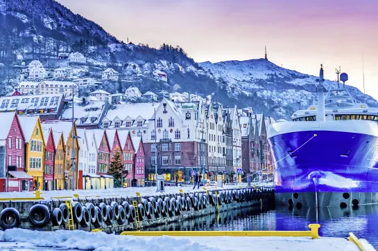 Sicht auf Bryggen in Bergen