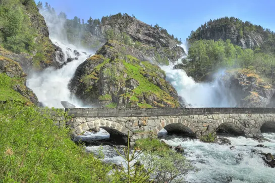 Wasserfall Låtefossen