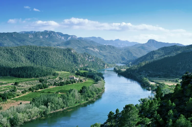 Fluss Ebro bei Miravet