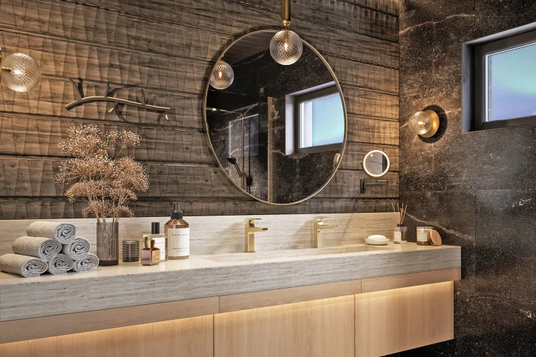 Lumo Lakeside Lodge Bad