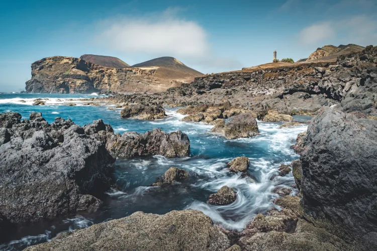 Vulkan und Leuchtturm von Capelinhos, Faial