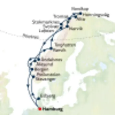 Reiseverlauf H_27-NOR161026-Norwegen-W-Nordkap-Linie-ab-Hamburg-mit-Hurtigruten_S-xxx