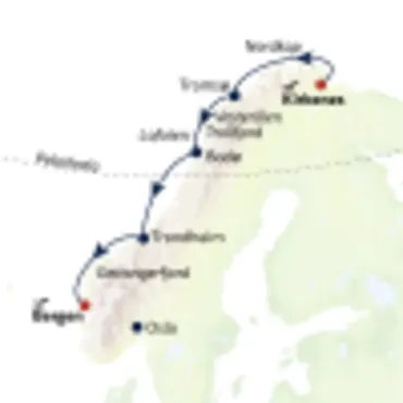 Reiseverlauf RR22-KKN151001-Havila-Kuestenerlebnisse-auf-der-Suedroute-S-361