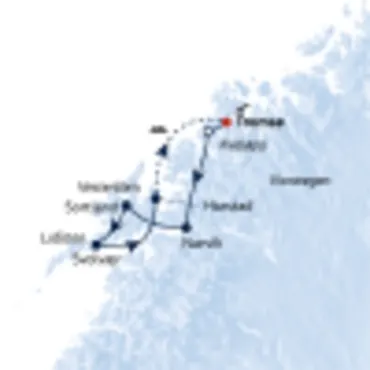 Reiseverlauf RR22-NOR111007-Norwegen-W-Arktische-Erlebnisse-S-395