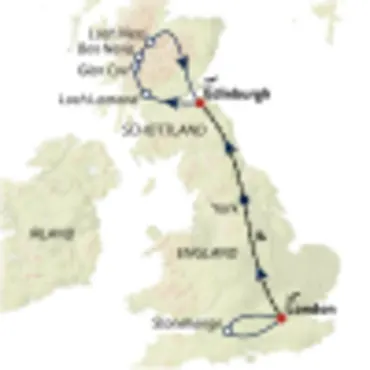 Reiseverlauf RR25-GBT141001-Grossbritannien-Britisches-Bahnerlebnis-S-223