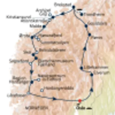 Reiseverlauf RR25-NOR120004-Norwegen-Gletscher-Fjorde-Wasserfaelle-S-088