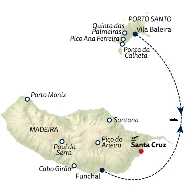 Reiseverlauf Standortreise Madeira & Porto Santo