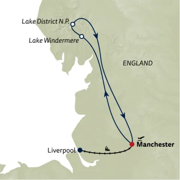 Reiseverlauf Städtereise Northern Spirit – Liverpool & Manchester