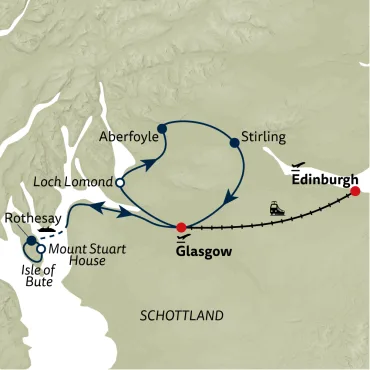 Reiseverlauf Städtereise A Taste of Scotland – Tour B