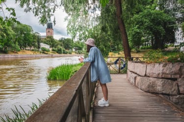 Turku Fluss Aurajoki