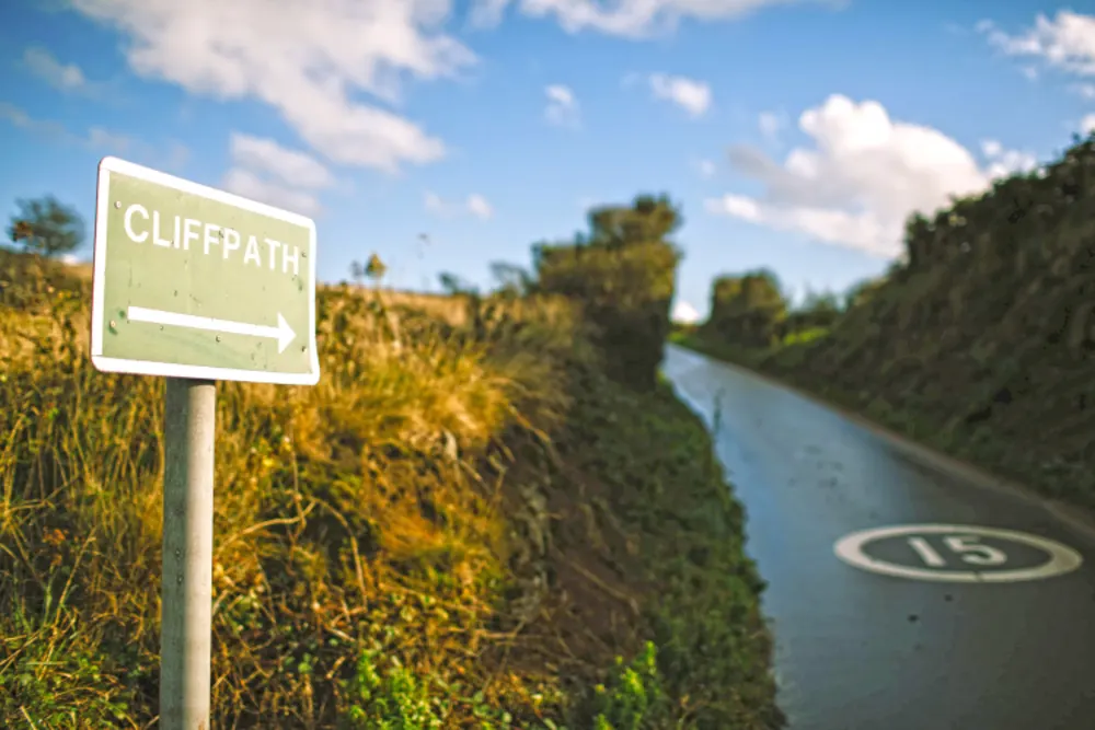 Cliffpath Straßenschild