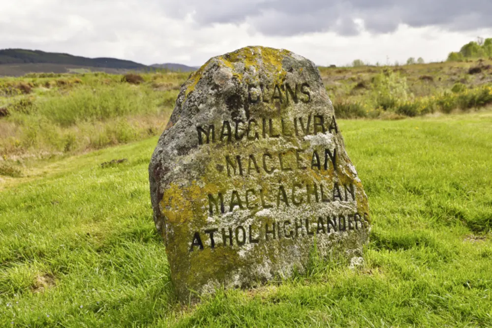 Culloden Battlefield Jacobite Grabstein