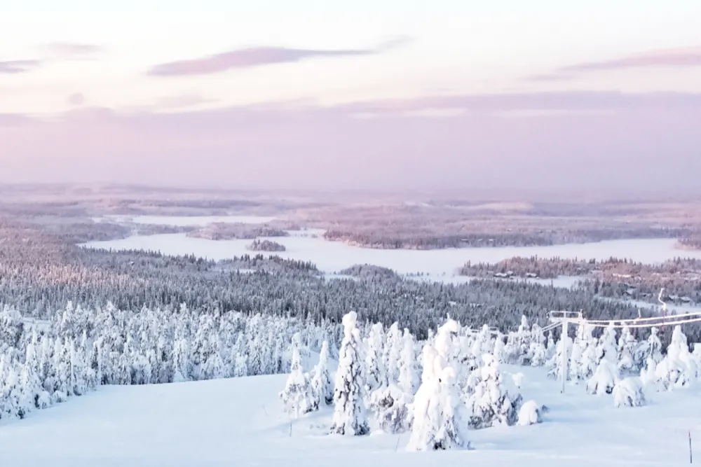 Aussicht vom Ruka-Berg