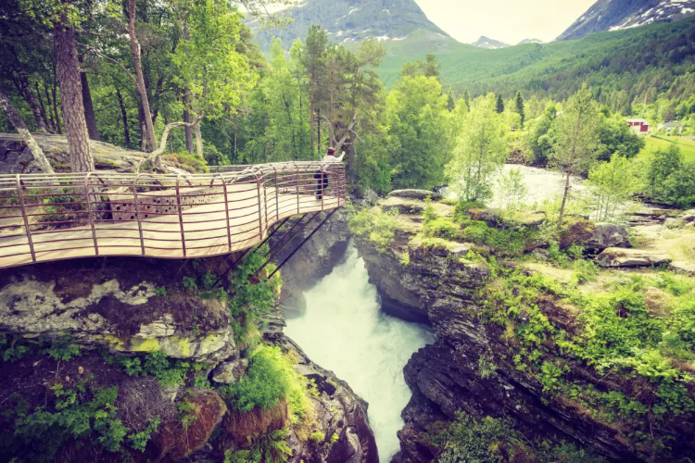 Gudbrandsjuvet Wasserfall