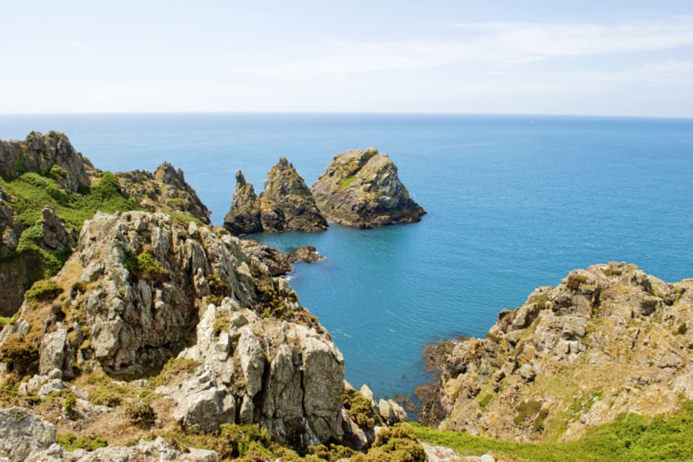 The Pea Stacks Jerbourg Point, Guernsey