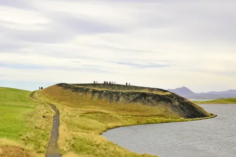 Pseudokrater am Myvatn-See