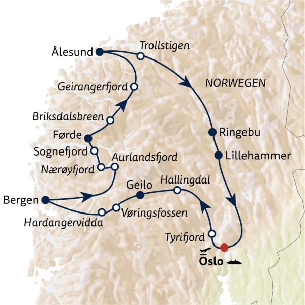 Reiseverlauf RR24-NOR110004-Norwegen-Wunderland-Norwegen-S-058
