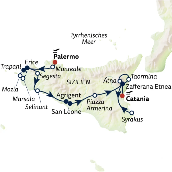 Reiseverlauf RR24-PMO111001-Italien-Zauberhaftes-Sizilien-S-334