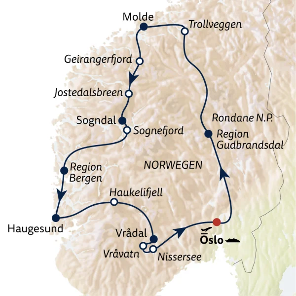 Reiseverlauf RR25-NOR120012-Norwegen-Highlights-Fjorde-S-078