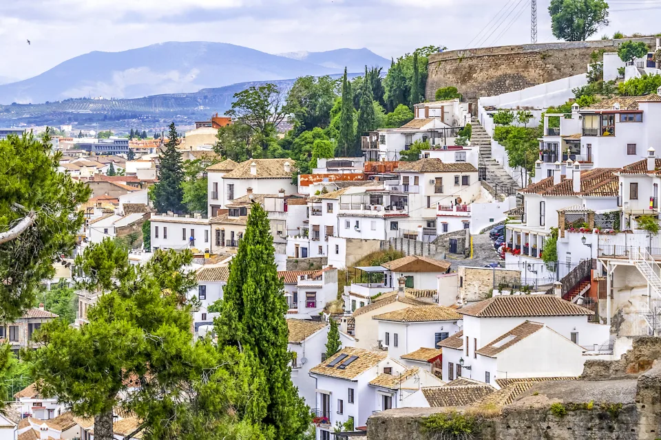 Häuser Granada Andalusien