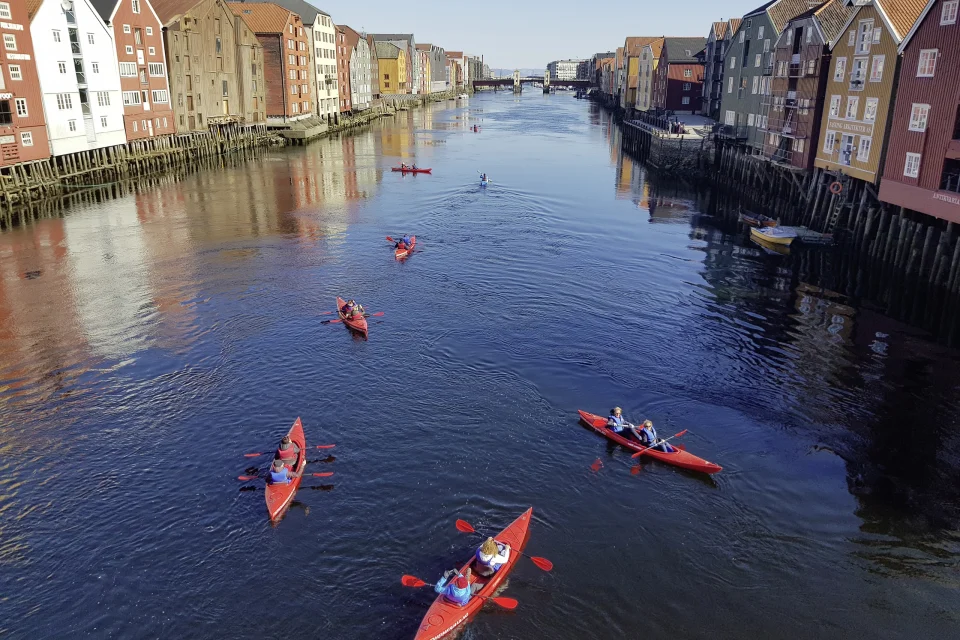 Kajak fahren in Trondheim
