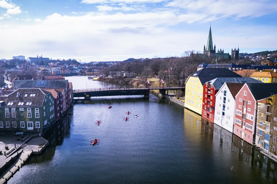 Kajak fahren in Trondheim