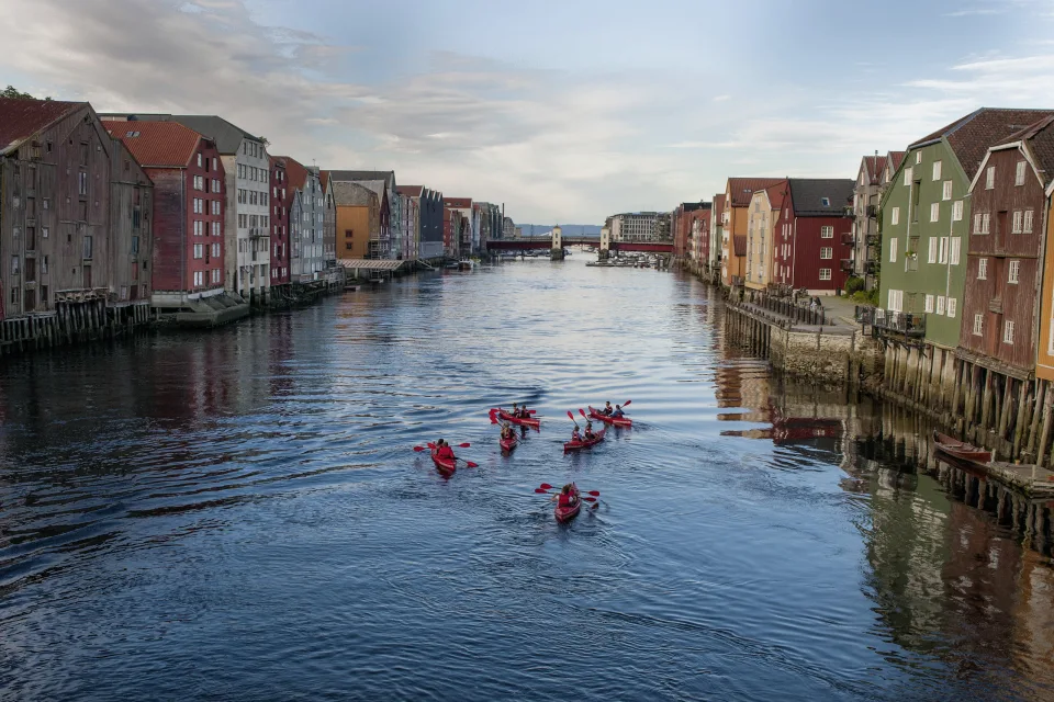 Kajak fahren in Trondheim