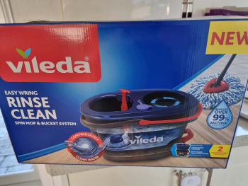 Vileda Spin Mop and Bucket EasyWring RinceClean System 168467