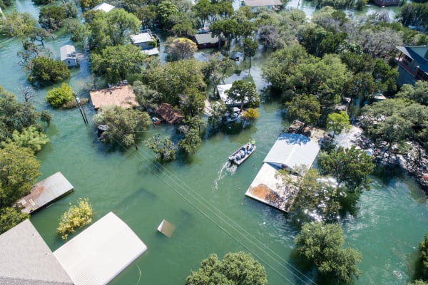 Severe weather hero image of a flood