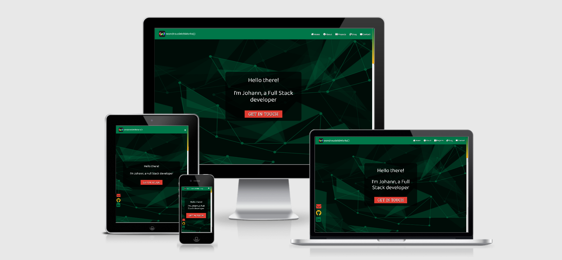 wondrousWebWorks() responsive layout for landing page alt text