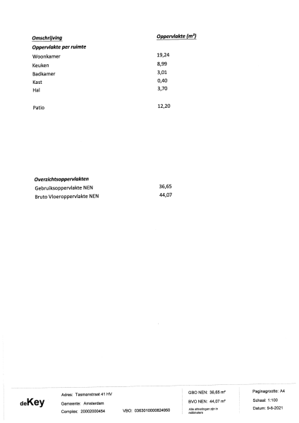 Tasmanstraat 41, 1013 AH Amsterdam, Nederland