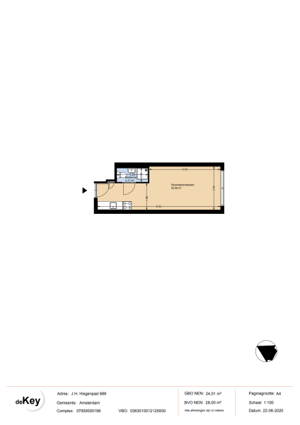 J.H. Hisgenpad 576, 1025 WK Amsterdam, Nederland