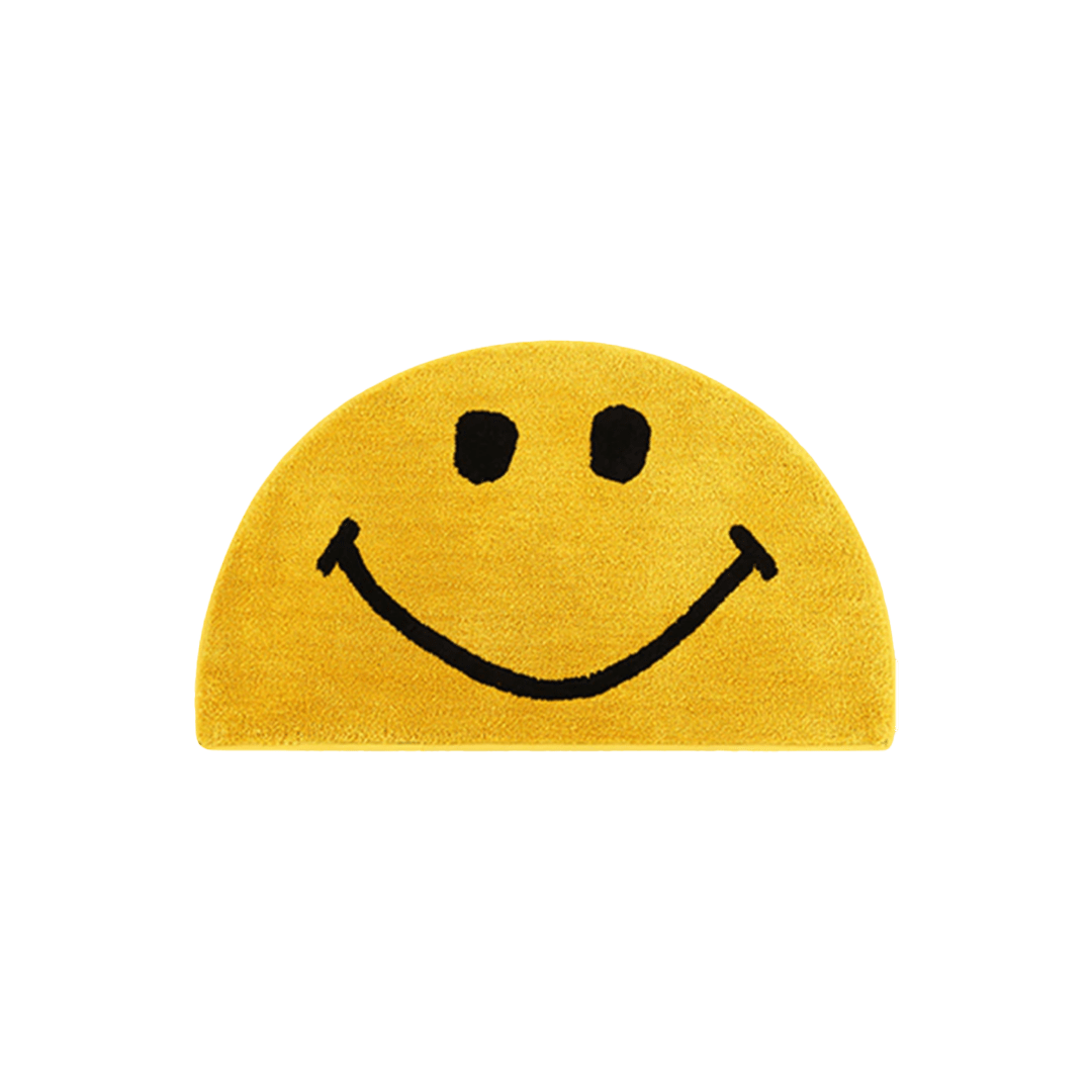 Yellow Happy Face Rug, Wavey Casa
