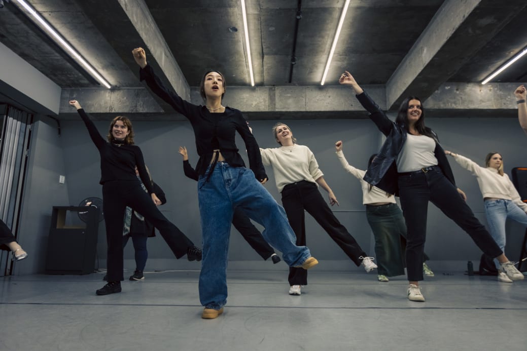 A K pop dance class in Seoul