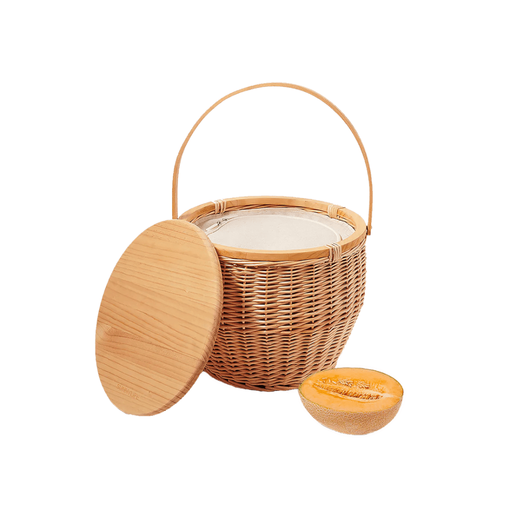 Round Picnic Cooler Basket